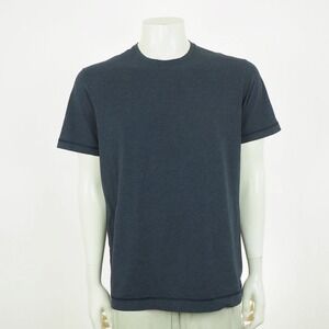 Public Rec Go-To Tee Shirt Mens Large Heather Dark Blue Crew Pima Cotton Blend